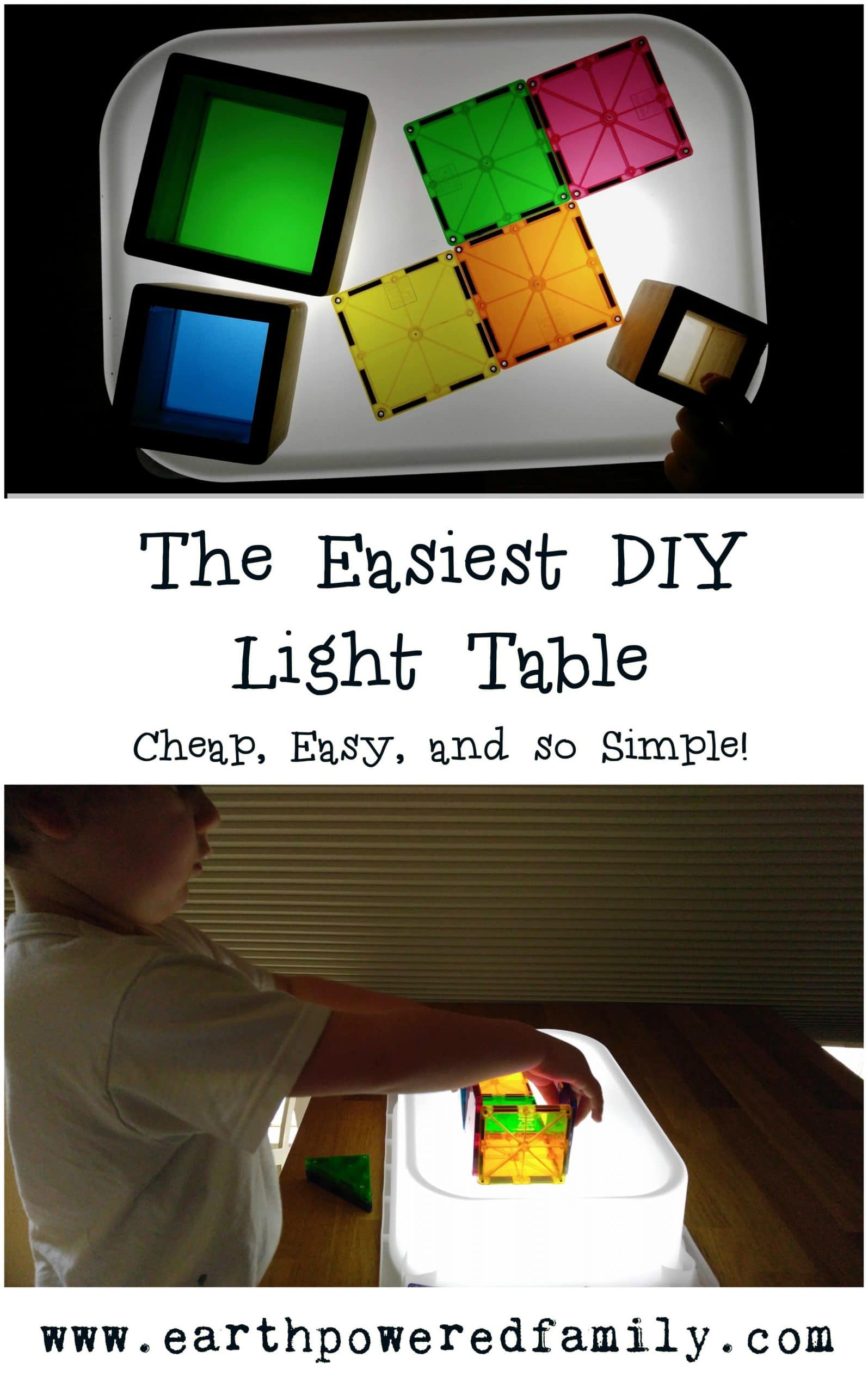 homemade light table